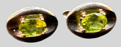 Auktion 373<br>Paar Silber Ohrstecker-925- mit gr. Steinen, H-ca. 1,5 cm, 2,3 gr. [1]
