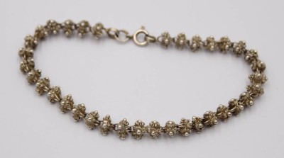 Auktion 373<br>925 Silber Armband filigrane Arbeit in Blütenform  [1]