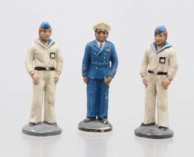 Auktion 373<br>3x russische  Marine Soldaten, H-8 cm [1]