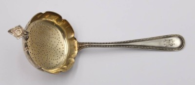 Auktion 373<br>Silber 800 Teesieblöffel älter , gemarkt und Monogrammiert  [1]