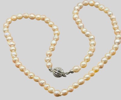 Auktion 373<br>kurze Perlenkette mit Silberschliesse-925-, L-38 cm [1]