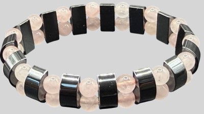 Auktion 373<br>Zugarmband mit Rosenquartz Kugeln und Hämatid Barren, 36,58 gr [1]
