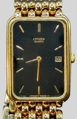 Auktion 373<br>Citizen DAU, Quartz, Werk läuft,Goldfarben, guter Zustand [1]