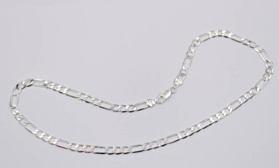 Auktion 373<br>eine klassische Figarokette aus 925 Sterling Silber [1]