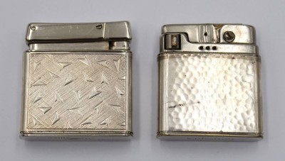 Auktion 373<br>2 x Rowenta Feuerzeuge mit Silbermantel  [1]