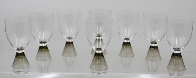 Auktion 373<br>8 Gläser  aus der Serie Fortuna von Rosenthal, entworfen von Elsa Fischer-Treyden in den 1950er oder 1960er Jahren. [1]