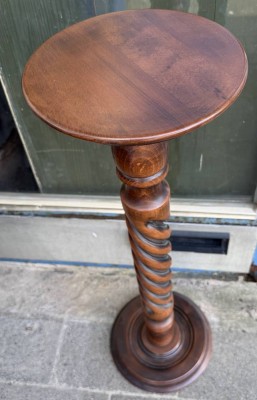 Auktion 373<br>Blumensäule, gedrechseltes Holz, H-90 cm, D-24 cm [1]
