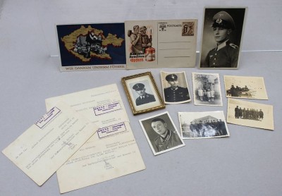 Auktion 373<br>Konvolut Fotografien, 2 Postkarten und 4x  HJ-Anschreiben [1]