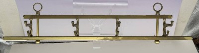 Auktion 373<br>kl. massive Messing-Handtuchhalter??, B-51 cm, H-11,5 cm [1]