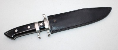 Auktion 373<br>gr. Messer in Scheide, Haller Exclusiv, ca. L-38cm [1]