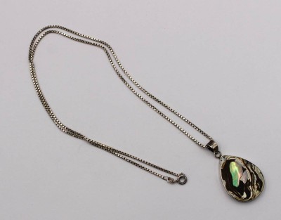 Auktion 373<br>Firetti-Halskettenanhänger, 925er Sterling Silber, an 835er Silberkette, zus. ca. 14,5gr., ca. L-60cm Anh. L-3cm [1]