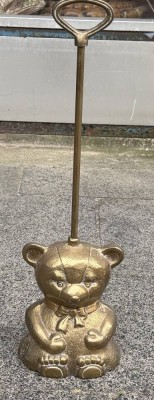 Auktion 373<br>massiver Messing Türstopper, Teddy, H-50 cm [1]