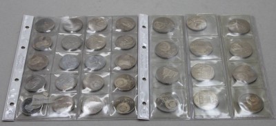 Auktion 373<br>24x Rubel-Münzen, wohl 80/90er Jahre, 5, 3 und 1 Rubel [1]