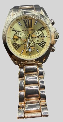 Auktion 374<br>Michael Kors Bradshaw Watch für Damen, 43mm Quarz-Chronographenwerk mit Edelstahlarmband, Mod. MK-3111, neuwertig, Werk läuft, goldfarben, bitte beachten sie die beiden Fotoserien, 1x bei Tageslicht, 1x bei Kunstlicht, so unterschiedlich können die Fotos ausfallen! [1]