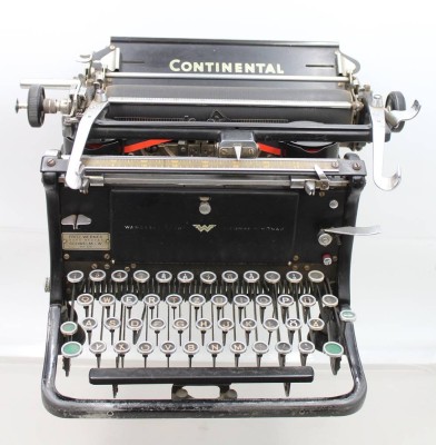 Auktion 374<br>antike Continental Schreibmaschine, ca. H-23cm B-39cm T-37cm [1]