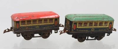 Auktion 374<br>Meccano Hornby Waggons, älter, Spur 0, bespielte Ehaltung [1]