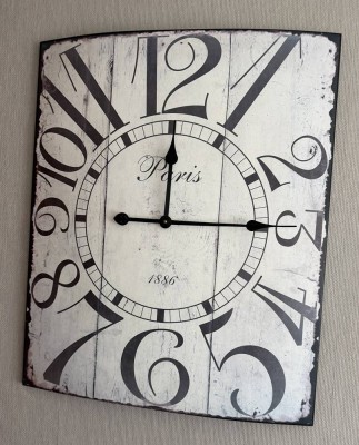 Auktion 374<br>gr. Blech Wanduhr 