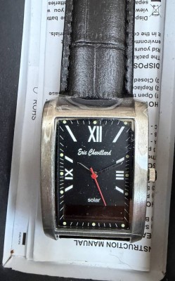 Auktion 374<br>ERIC CHEVILLAND Herren Uhr, Solar, Lederband, neu und ungetragen in OVP [1]