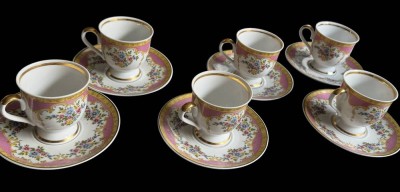 Auktion 374<br>6x Kaffeetassen mit U.T. 