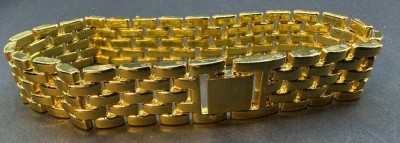 Auktion 374<br>breites Double Armband, L-21 cm, ca. 40 gr. [1]