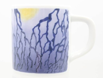 Auktion 374<br>Royal Copenhagen Jahresbecher 2014, Entw. Dag Samsund, wohl 925er Silberplatte, ca. H-12cm [1]