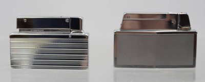 Auktion 374<br>2x div. Vintage-Feuerzeuge, Consul, orig. Etuis, ca. H-4cm [1]