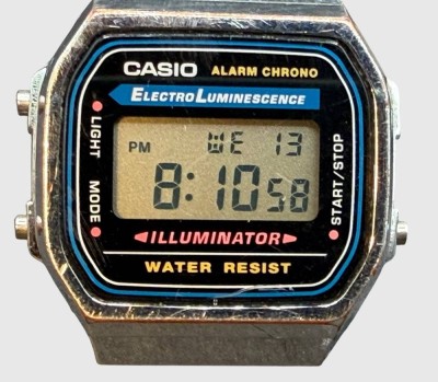 Auktion 374<br>Casio Unisex-Uhr Digital mit Edelstahlarmband - A168, Werk läuft [1]
