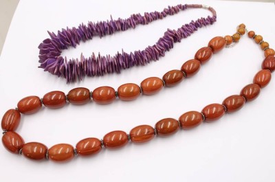 Auktion 374<br>2x div. Modeschmuck-Halsketten, ca. L-52cm [1]