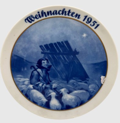 Auktion 374<br>Weihnachtsteller 1951 