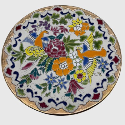 Auktion 374<br>Wandteller, wohl Spanien, von Jose Royo Vilar, D-35 cm [1]