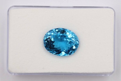 Auktion 374<br>Topas, ca. 23,5 Karat, ovaler Schliff [1]