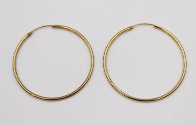 Auktion 374<br>Paar gr. Creolen, GG -333-, 1,4gr., D-4cm [1]