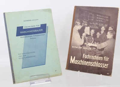 Auktion 374<br>2x Fachbücher für Maschinenbauer/Schlosser, 50er Jahre [1]