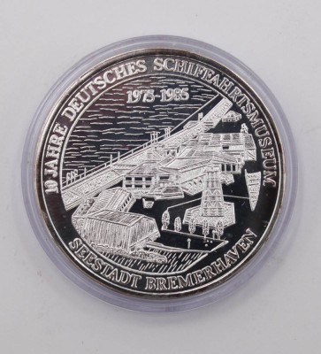 Auktion 374<br>Gedenkmedaille, 10 Jahre Deutsches Schiffahrtsmuseum, 1975-1985, Bremerhaven [1]
