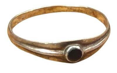Auktion 374<br>Silberring-925- mit Onyx, RG 62, 1,15 gr [1]