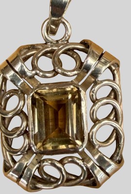 Auktion 374<br>Silberanhänger-835- mit Citrin, H-ca. 3 cm, 4,44 gr. [1]