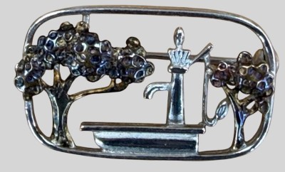 Auktion 374<br>Brosche, Silber-925- 