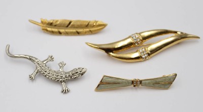 Auktion 374<br>4x div. Modeschmuck-Broschen [1]