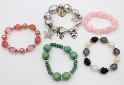 Auktion 374<br>5x div. Modeschmuck-Zugarmbänder [1]