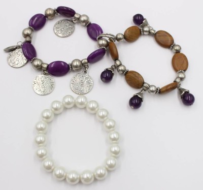 Auktion 374<br>3x Modeschmuck-Armbänder [1]