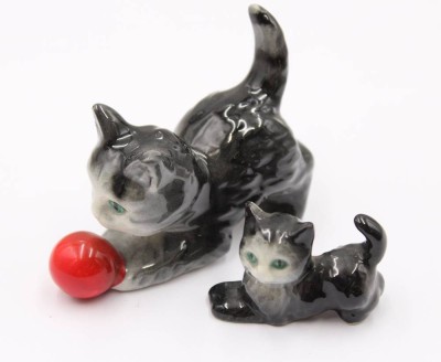 Auktion 374<br>2x kl. Katzenfiguren, Goebel, Unterglasurfarben, ca. H-5,5cm [1]