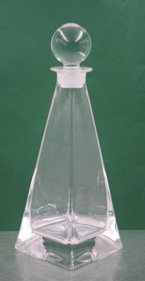 Auktion 374<br>schöne geometr. Karaffe, wohl Murano, ca. H-33cm [1]
