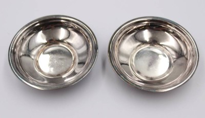 Auktion 374<br>Paar kl. Schälchen, Christoffle, France, ca. H-1,7cm D-7,5cm [1]