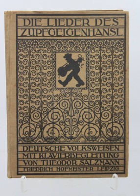 Auktion 374<br>Liederbuch „Die Lieder des Zupfgeigenhansl - Deutsche Volksweisen mit Klavierbegleitung“ von Theodor Salzmann, 1916 [1]