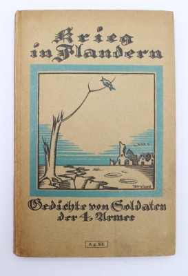 Auktion 374<br>Gedichtband „Krieg in Flandern: Gedichte von Soldaten der 4. Armee“, 1917 [1]