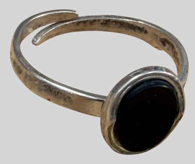 Auktion 374<br>offener Silberring-835- mit ovalen Onyx Lagenstein, 2,54 gr. [1]