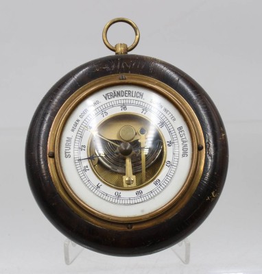 Auktion 374<br>Wandbarometer, älter, ca. D-13cm [1]