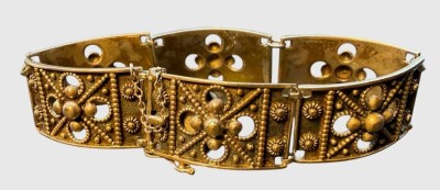 Auktion 374<br>Silber Armband-835- mit Sicherheits-Kette und -Acht, L-18 cm, 26,74 gr. [1]