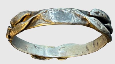 Auktion 374<br>Designer Armreif, massiv Silber-835-, D-7 cm, 39,63 gr. [1]