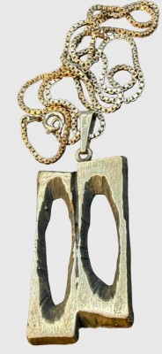 Auktion 374<br>Silberkette-925- mit gr. Anhänger,div. Punzen, Karl Laine,Finland, Modernist, Kette  L-50 cm, Anhänger H-5,5 cm, B-2,5 cm, 17,14 gr [1]